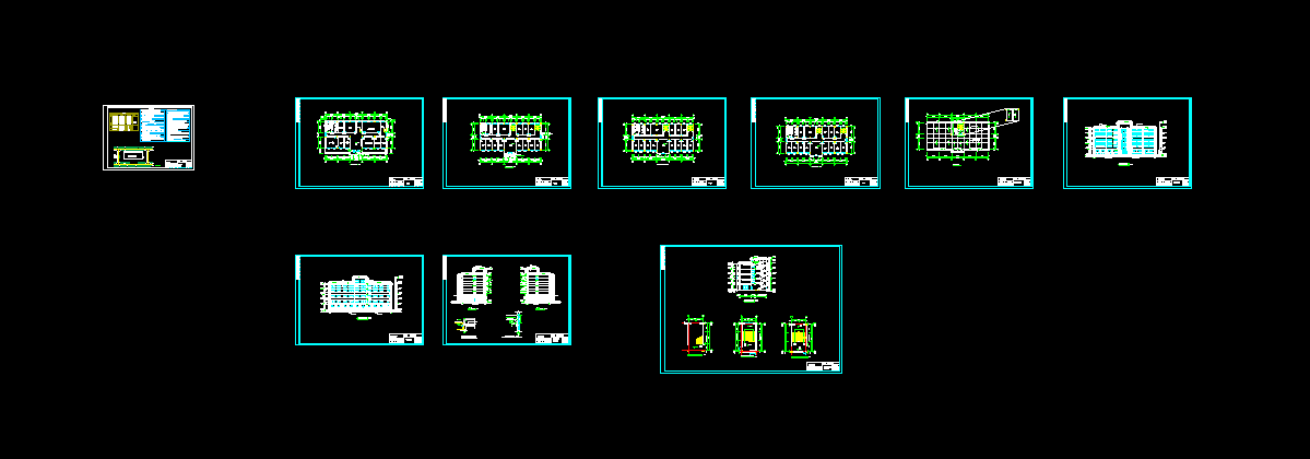 i601-华隆大厦写字楼设计（方案二）5层4283平米