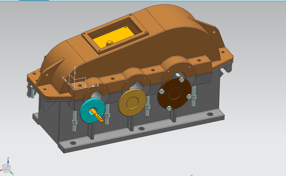 J943-带式运输机传动装置二级圆柱齿轮减速器【含UG三维图】F=4200V=0.55D=400