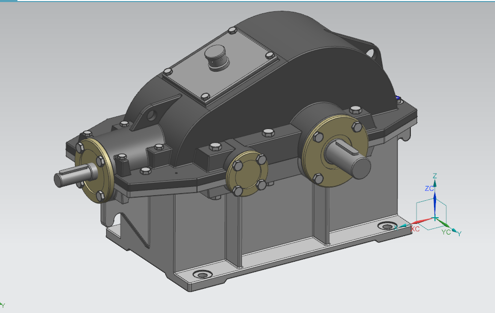 J946-带式运输机传动装置二级圆锥圆柱齿轮减速器【含UG三维图】F=2000V=1.7D=280