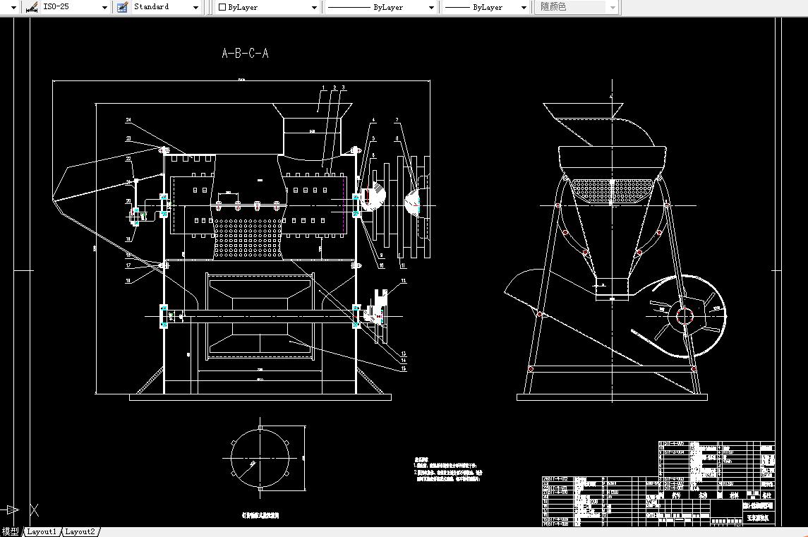 K100农业机械学课程设计-谷物联合收获机玉米脱粒机工作部件的设计-喂入量4KG