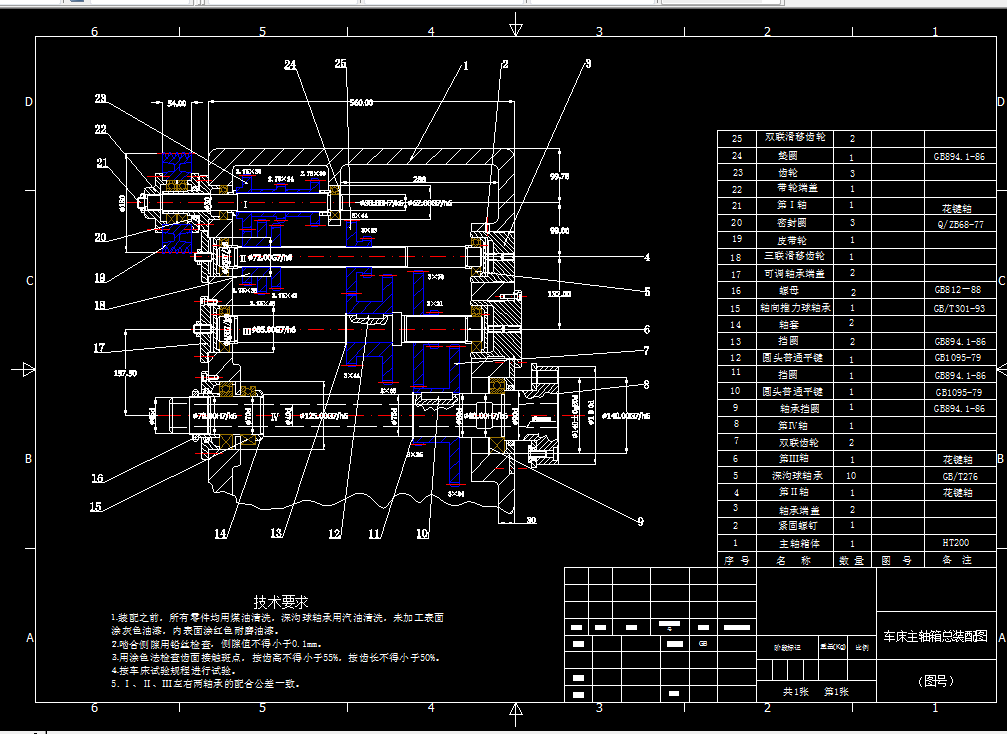 K198-工件最大回转直径为φ360mm机床主轴箱设计