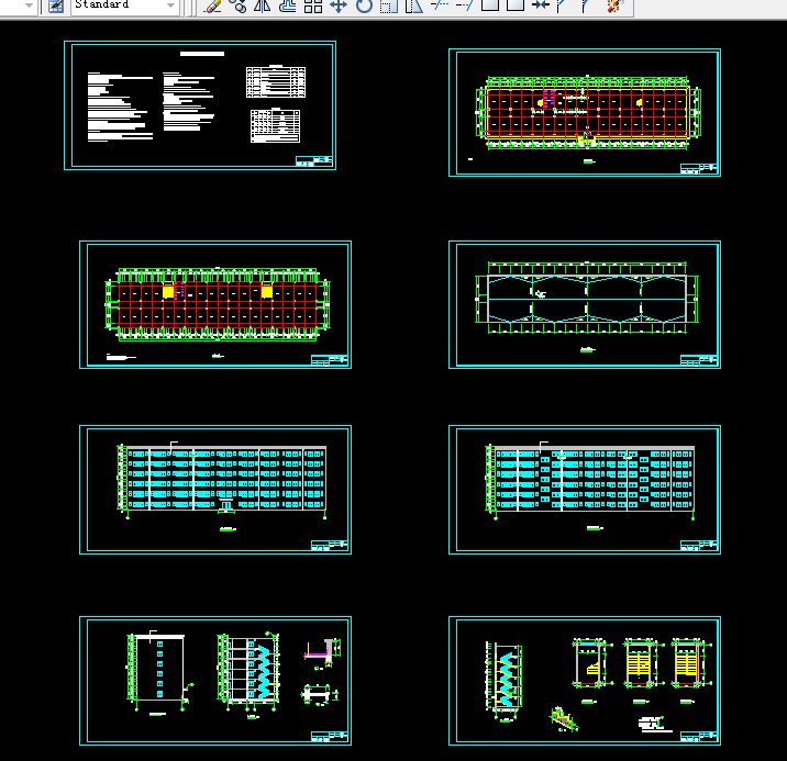 K417-信阳师范学院学生公寓楼设计-6层5500平米