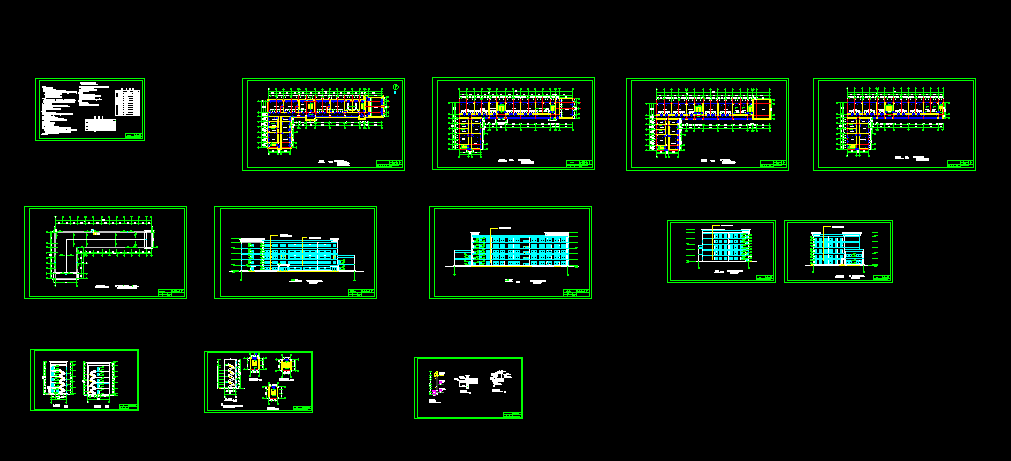 K421-伊川县第一初级中学教学楼设计-5层5800平米