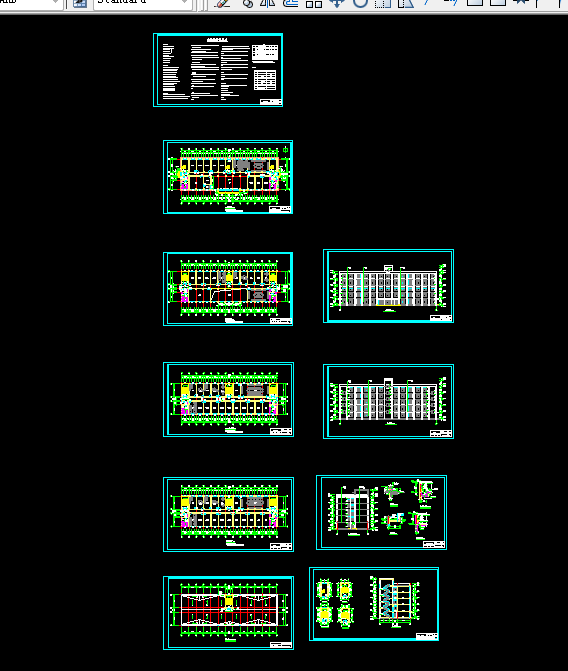K424-郑州市新立达办公楼设计-5层，4871平米