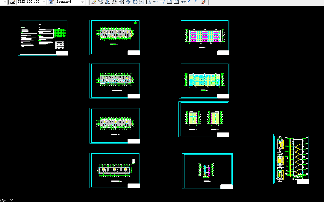 K427-邓州市古城中央花园住宅楼设计-6层3228平米，三单元2户型