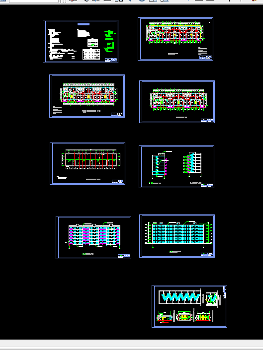 K435-信阳市天骄花园小区1#住宅楼设计-6层3230平米，三单元2户型