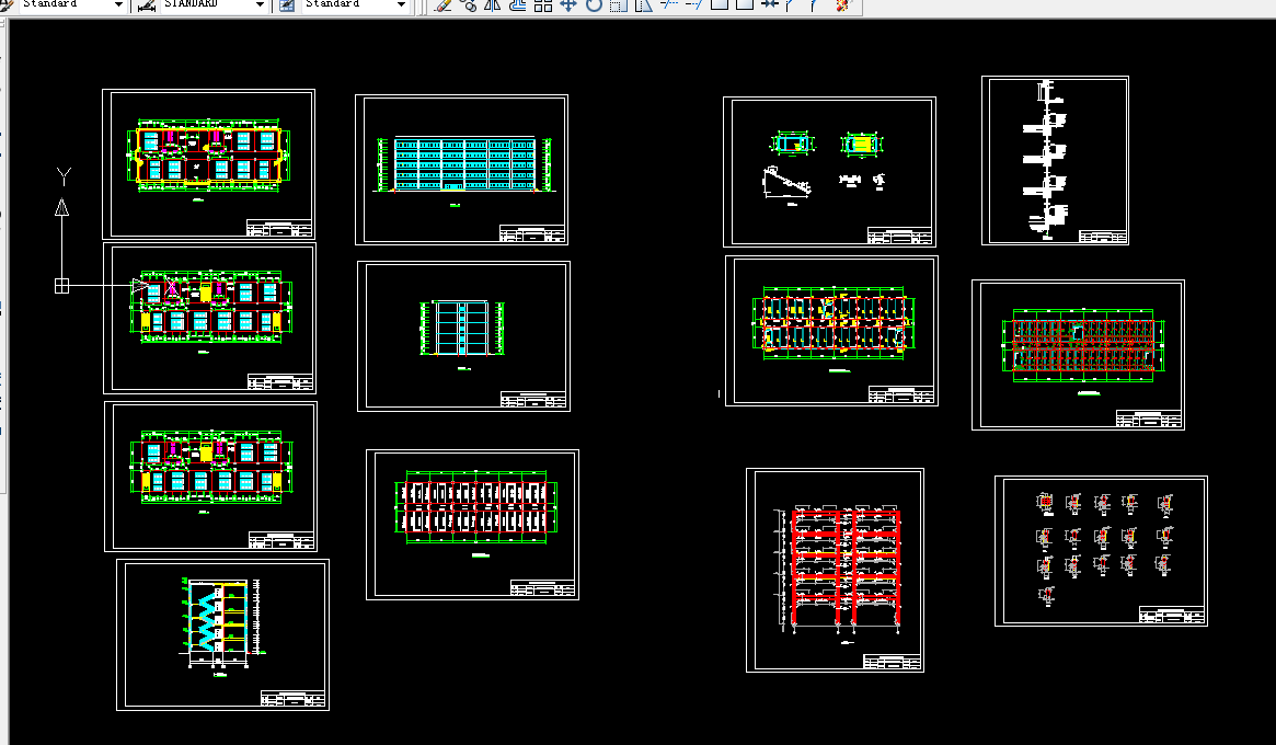 K623-天津五层框架结构教学楼设计-5184平米