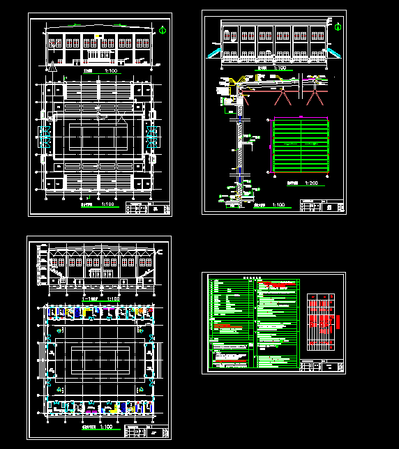 K630-主体一层局部两层排架结构体育馆设计