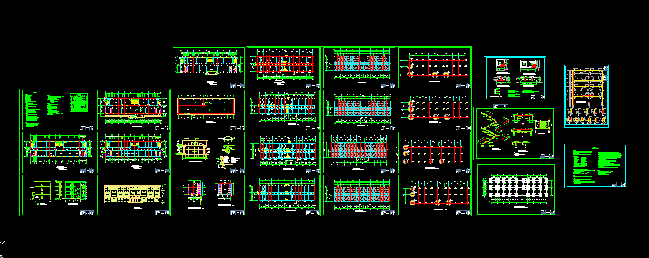 L674-某中学四层框架结构教学楼设计-3104平米