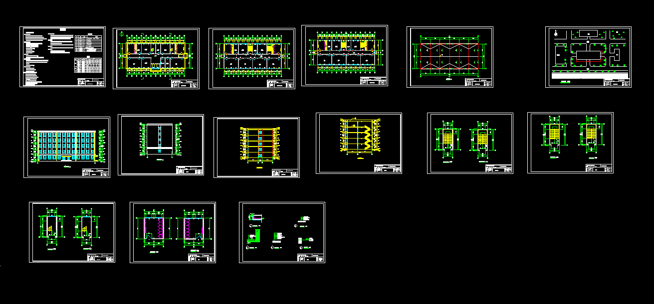 L683-五层教学楼设计-3500平米