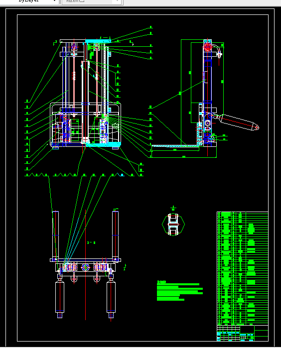 E701-叉车的执行机构设计