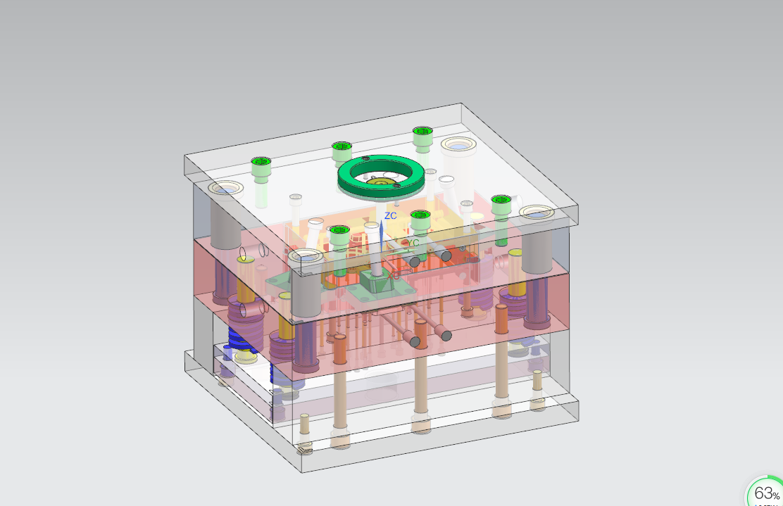 U104-车用无氟空调蜗轮塑料模设计[含UG三维图]