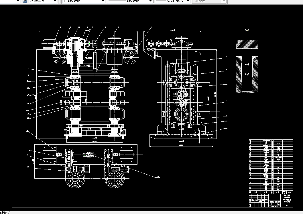 U180-2300型四辊热轧钢板初轧机的结构设计
