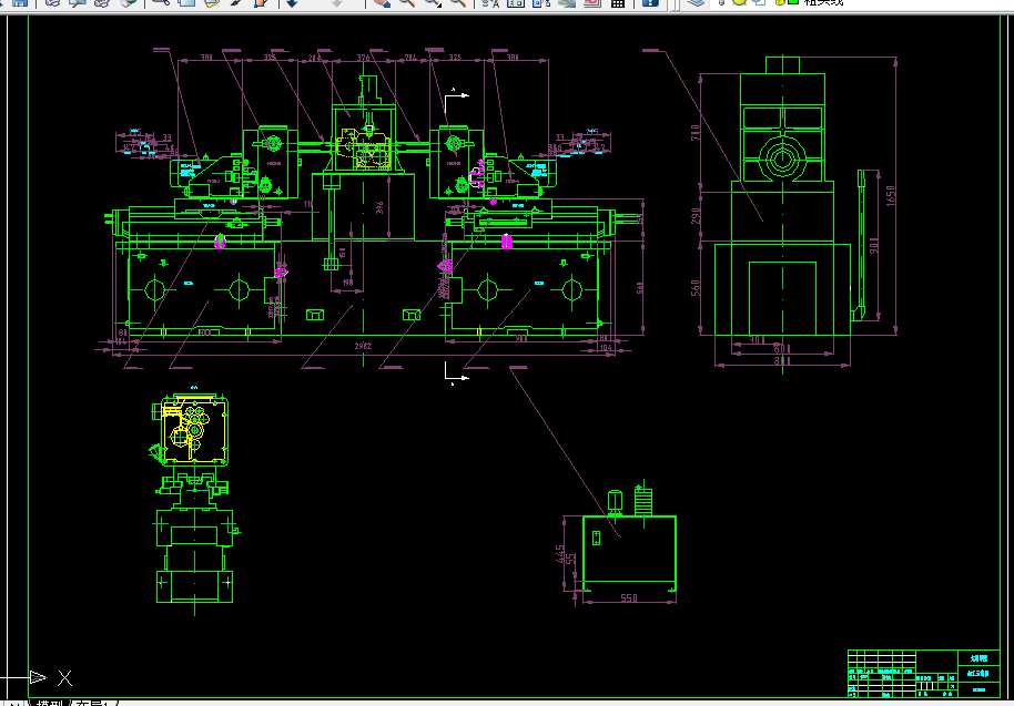 V128-梳棉机箱体加工工艺及组合机床设计