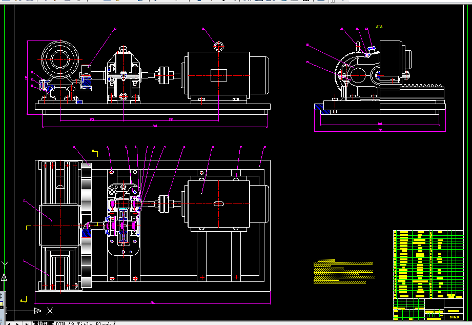 W978-非开挖水平定向钻机顶进回拖系统结构设计