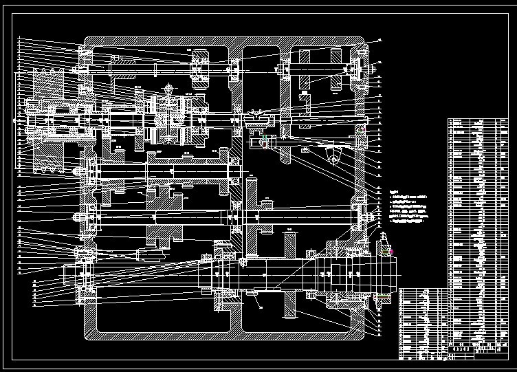B212-加工最大直径为400mm普通车床主轴箱设计[P=5.5kw 转速1800 40 公比1.41]