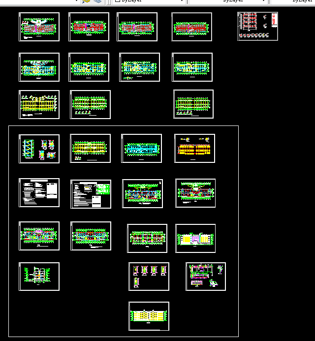 S190-青岛某中学四层办公楼设计3600平米