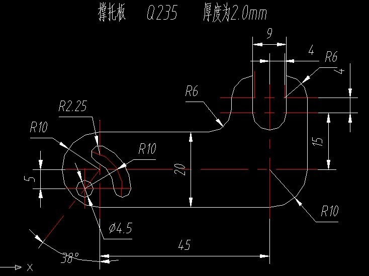 S223-撑托板冲压工艺及模具设计-级进模