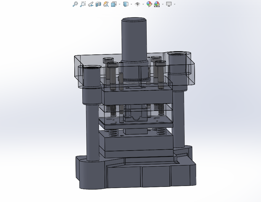S385-固定夹冲压弯曲模具设计[含SW三维图]
