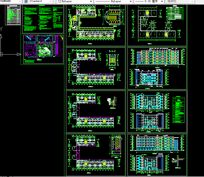 T008-某五层学生公寓宿舍楼设计3900平米