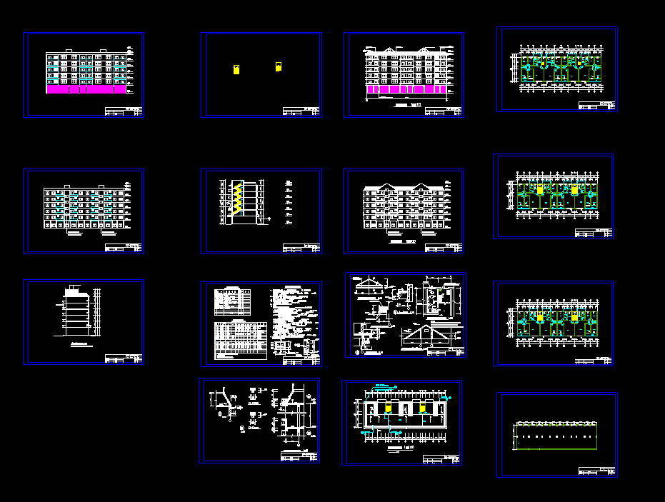 T013-金江镇移民安置一期工程六层住宅楼设计[含施工组织设计]