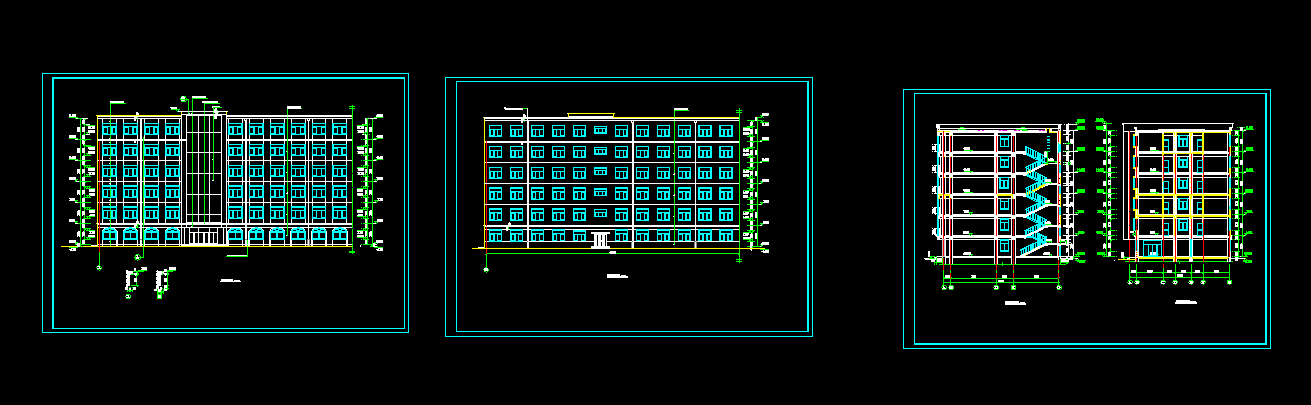 T035-某6层框架旅馆设计-10000平米