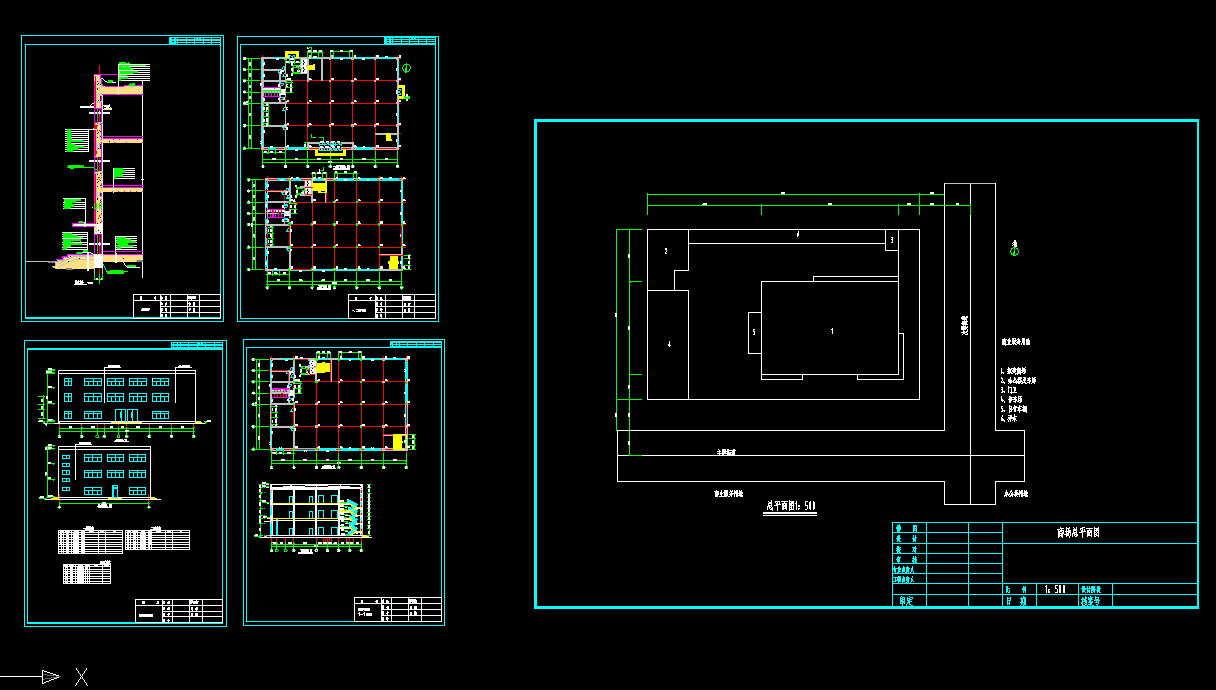 T051-哈尔滨市某三层小型商场设计2800平米