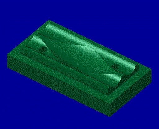 SC256-圆弧曲面凹槽板的三维造型及数控加工CAM