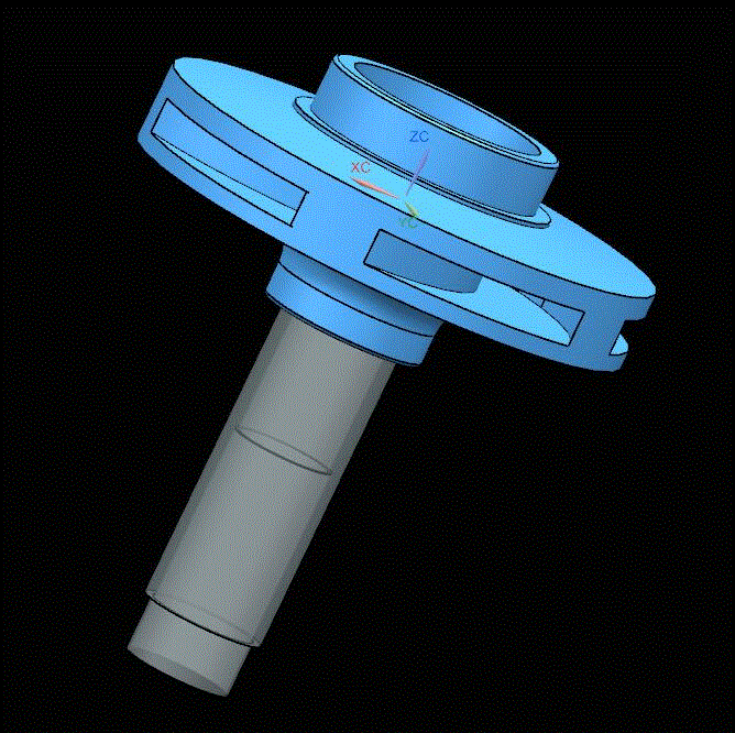 JJ5758-防腐泵叶轮包胶注塑模具设计【含UG三维图】