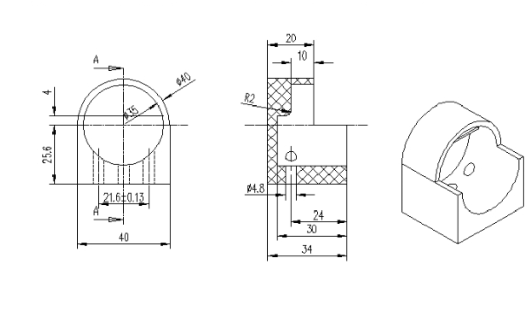 JJ5962-底座注射注塑模具设计-长40
