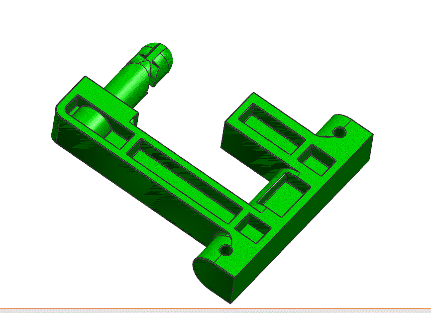 JJ6032-侧抽芯零件塑料支架注塑模具设计-上字形状【含UG三维图】