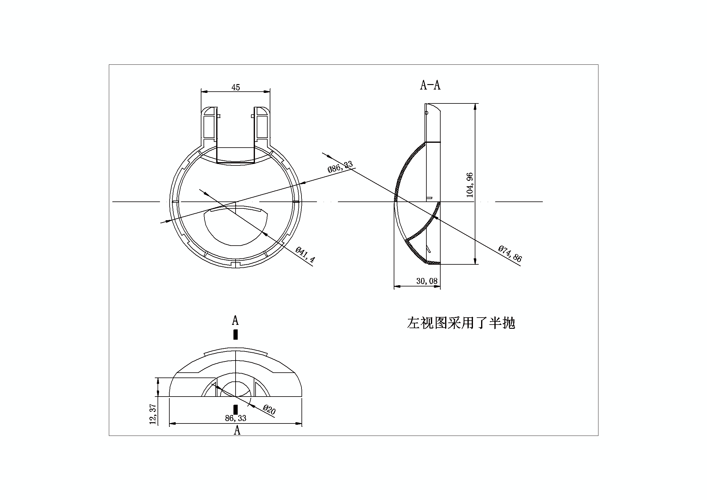 JJ6112-电热水壶的盖子注塑模具设计
