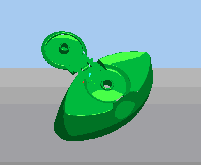 JJ6116-Dove沐浴露连体瓶盖注塑模具设计【含Proe三维图】