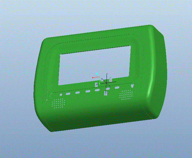 JJ6118-车载头枕显示器面板注塑模具设计【含Proe三维图】