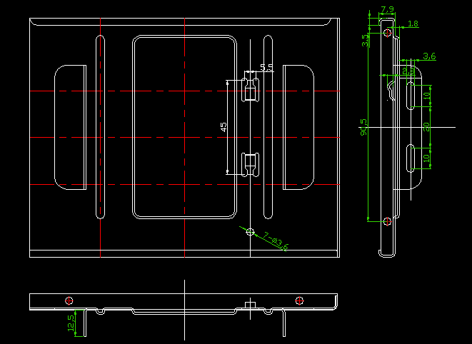 JJ6393-电脑机箱支架连接板级进模冲压模具设计