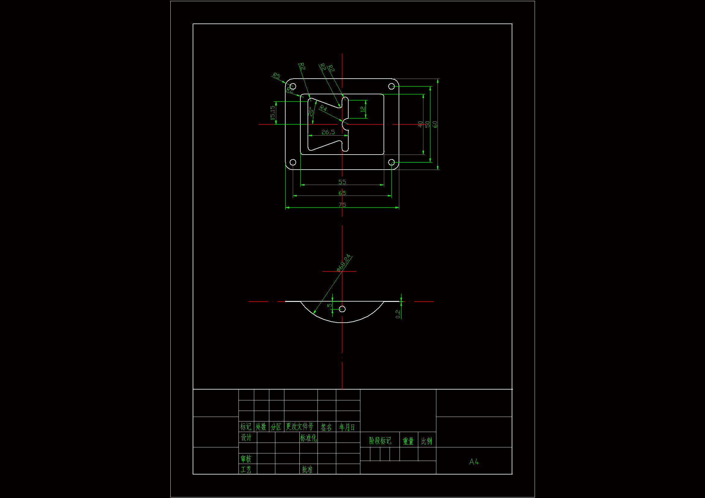 JJ6418-垫片模具设计-2套模具长75