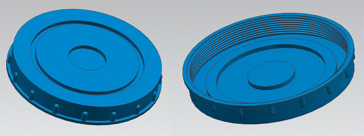 JJ6462-塑料筒外盖注塑模具设计-涂料桶外盖长204【含UG三维图】