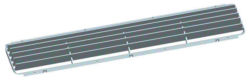 JJ6675-空调吹风格栅注塑模具设计【含UG三维图】
