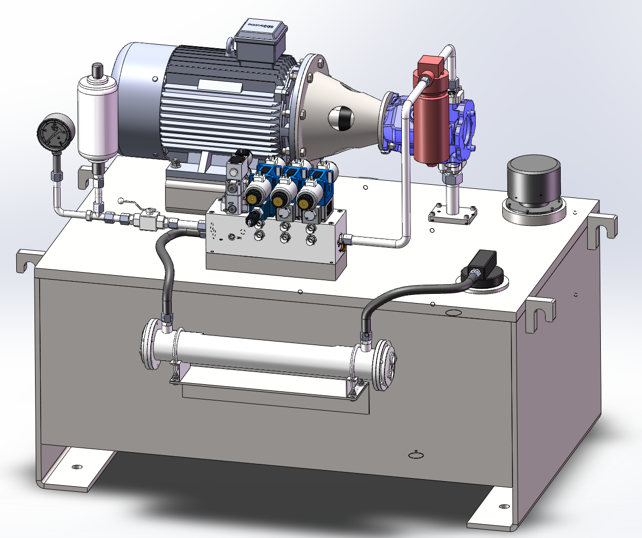 JJ9350-绞纲机液压系统设计【含SW三维图】