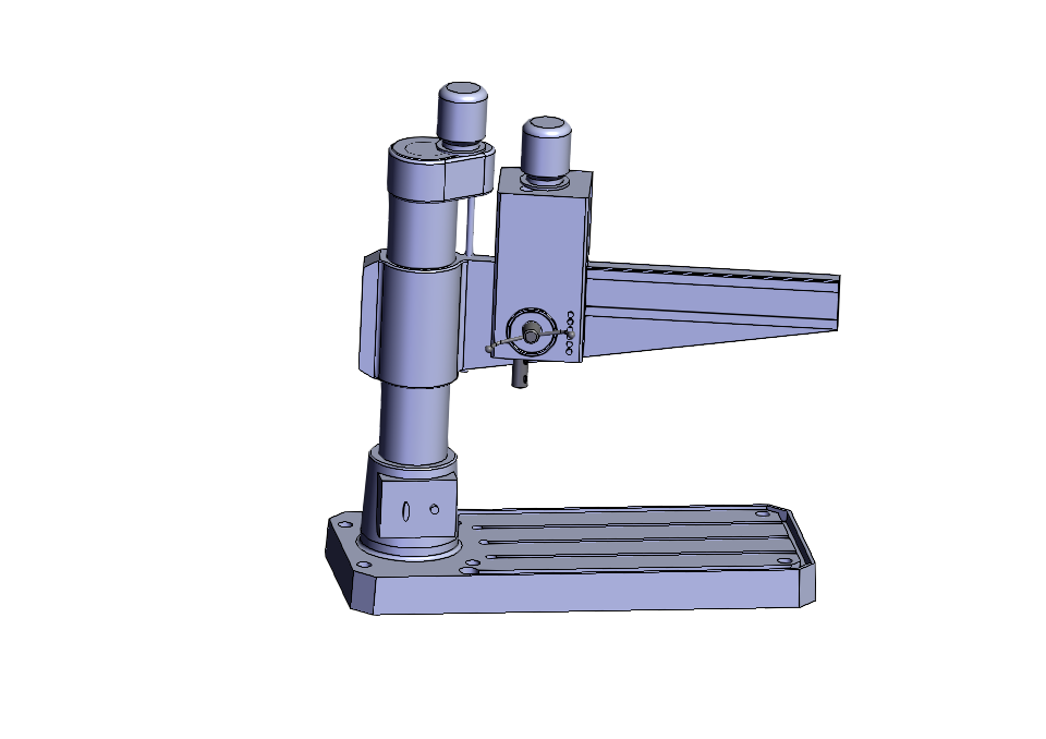 JJ9756-摇臂钻机械结构的设计及强度仿真分析【含SW三维图】
