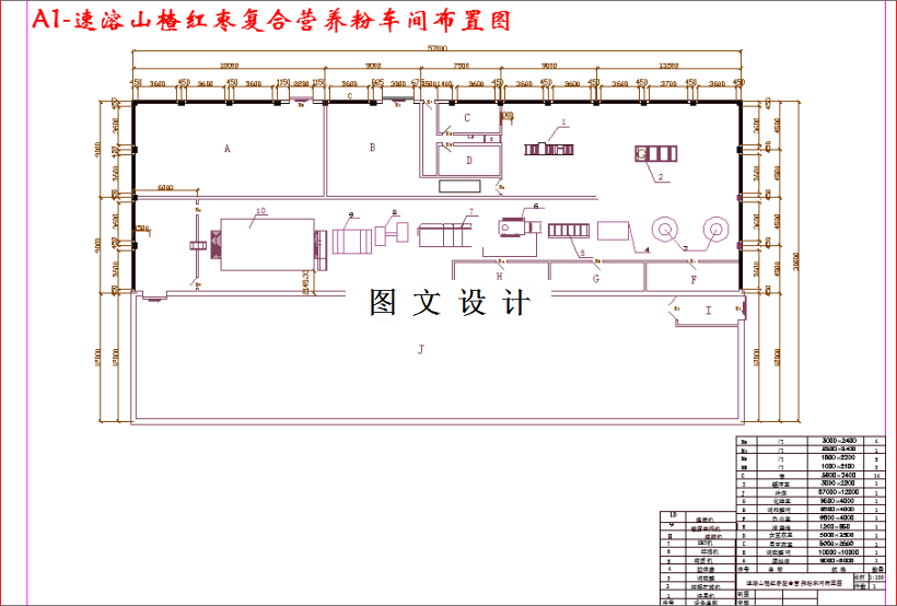 M3433-年产30万吨速溶山楂红枣粉的工厂车间设计