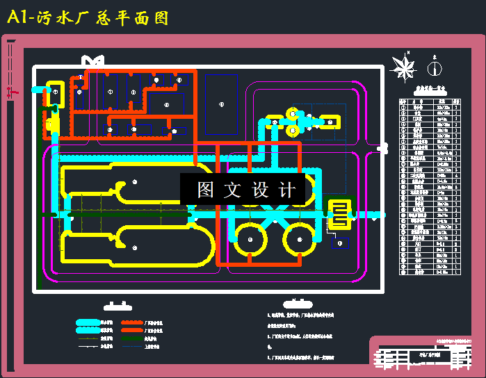 M3472-4万吨天污水处理厂排水工程设计