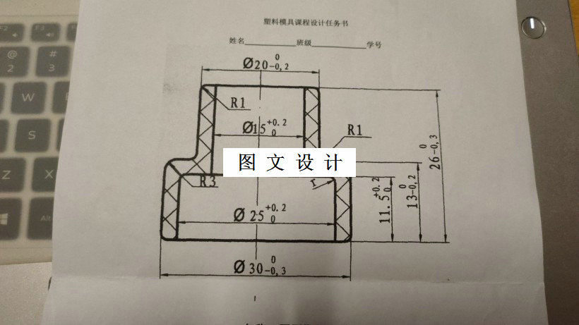 M1420-圆形塑件支撑件注塑模具设计-长30