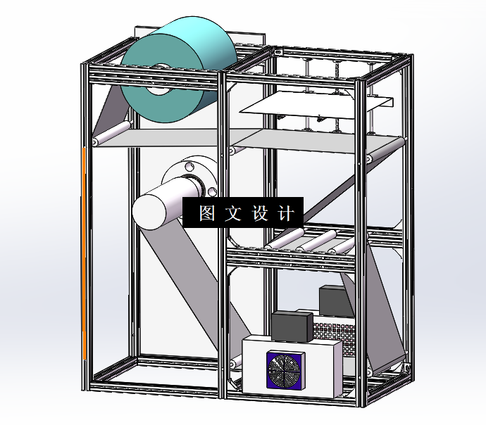 M2293-印刷干燥烧结装置结构设计[含SW三维图]
