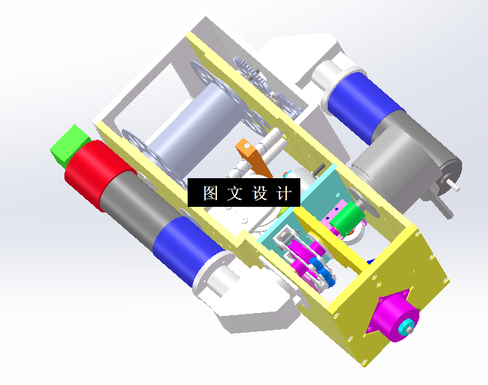 M2298-绳系收放装置结构设计[含SW三维图]