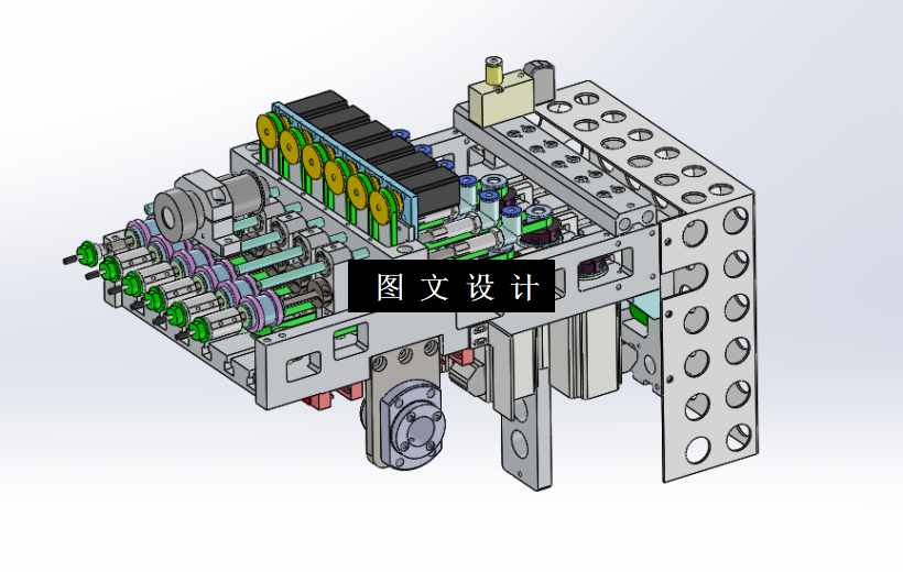 M2299-IC贴标机机头设计[含SW三维图]