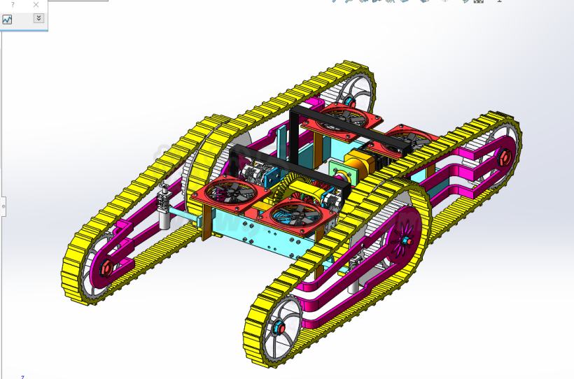 M2427-可变形履带机器人的结构设计[含SW三维图]