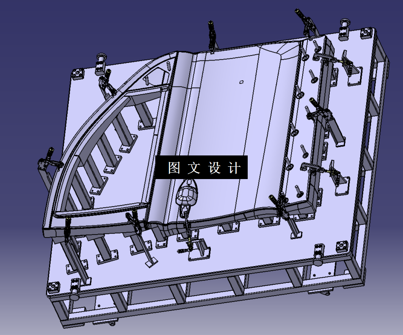 M2639-汽车门板检具设计[含Catia三维图]