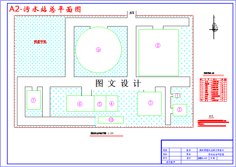 M2853-某502m3d制药废水处理厂工程设计