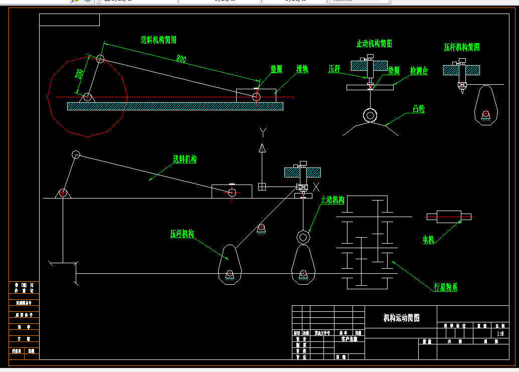 Q838-机械原理课程设计-垫圈内径检测装置机设计